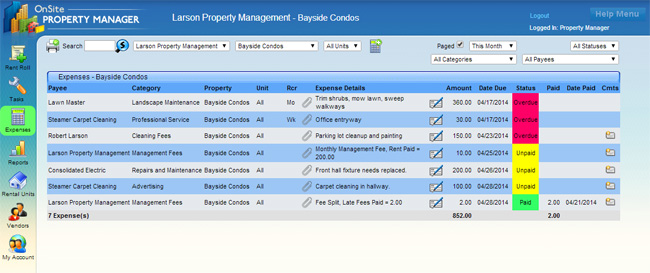 Expense Tracking