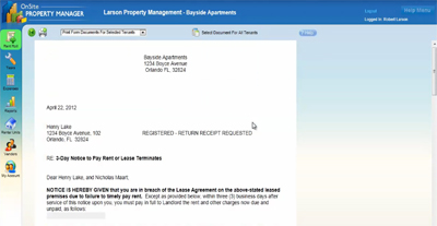 Video Tutorial - Tenant Documents